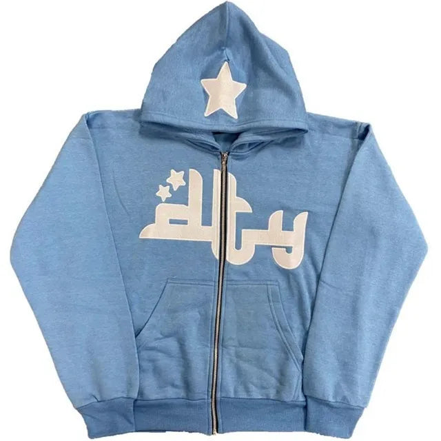 Amerikanisch inspirierter Hoodie Y2K