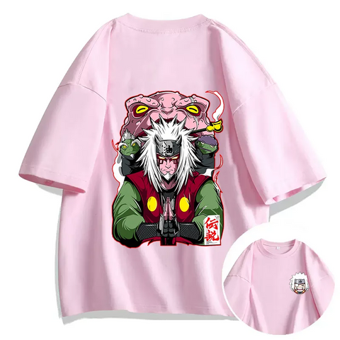 Produktbild von Anime T-Shirt "Jiraiya" aus Naruto – Stylisches Fan-Shirt für Anime-Liebhaber in der Farbe Purple, Größe S - Jetzt erhältlich bei Tarduu.